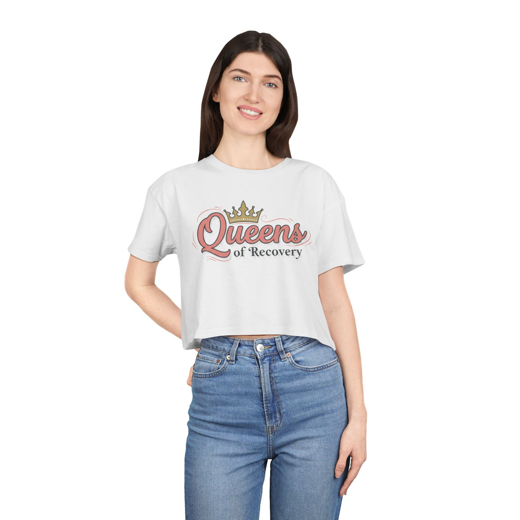 Queens of recovery crop tee by Recovery Cartel
