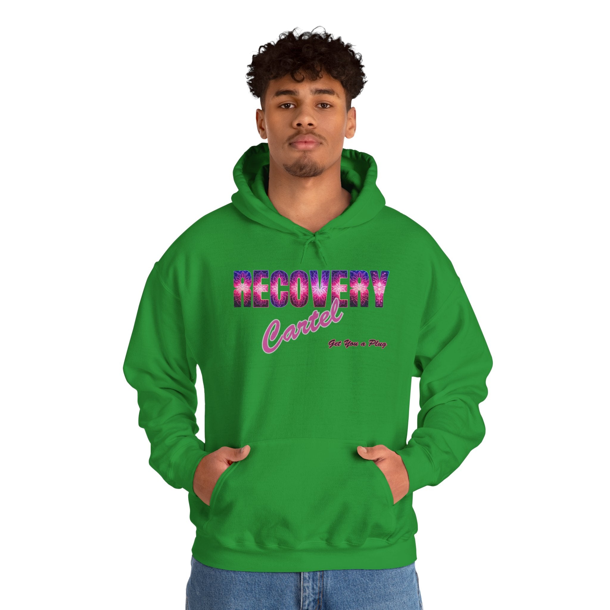 Recovery Cartel Hoodie — Retro Neon print