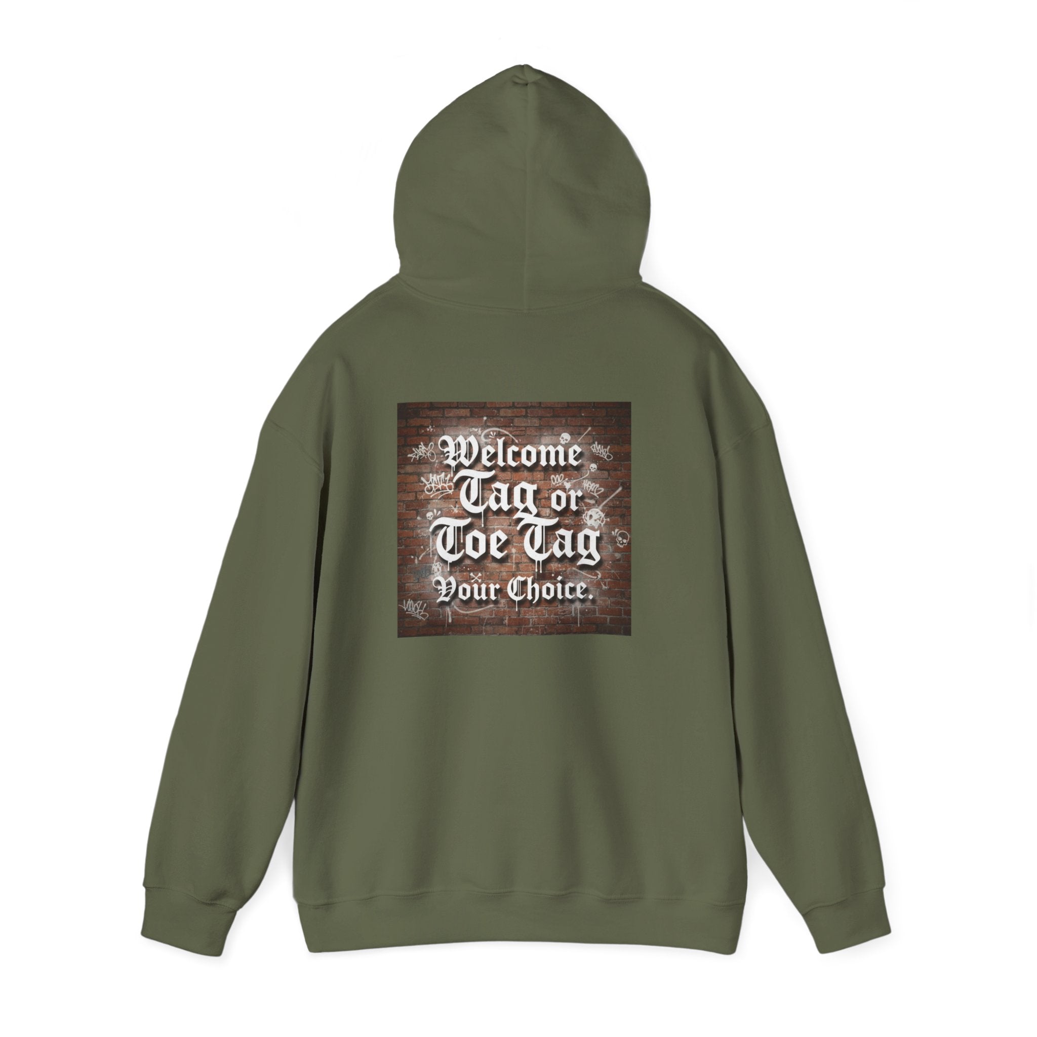 Recovery Carter Hoodie — "Welcome Tag or Toe Tag" Back Graphic