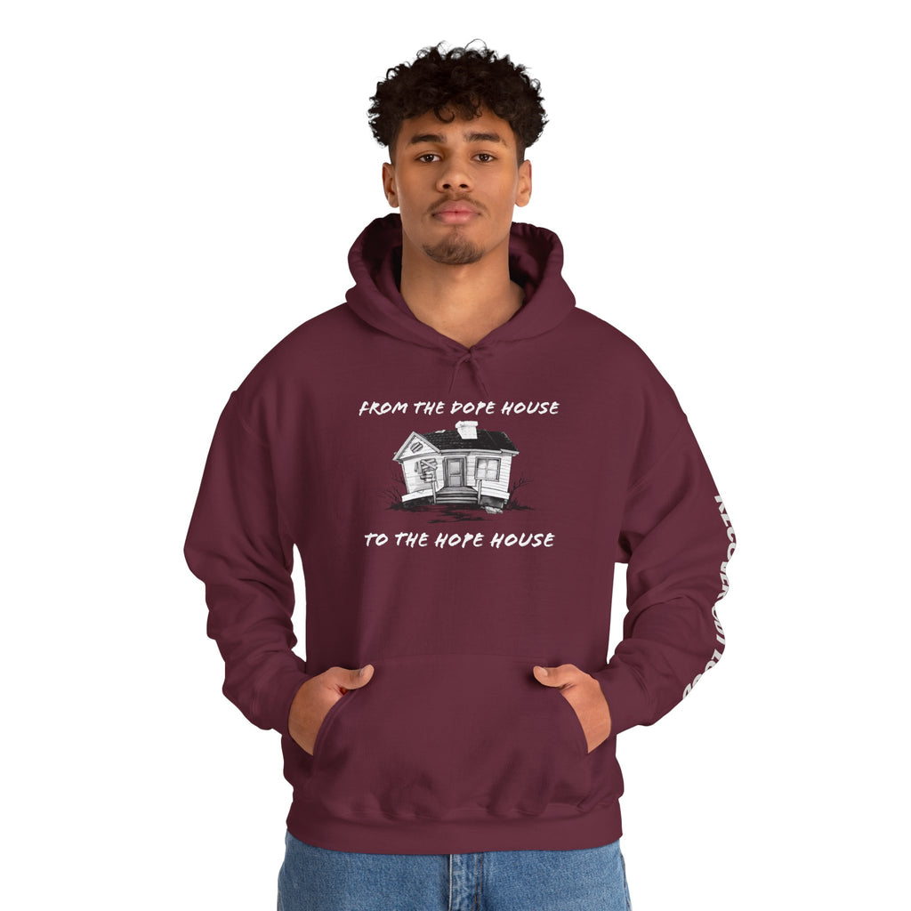 From the Dope House to the Hope House Hoodie from Recovery Cartel