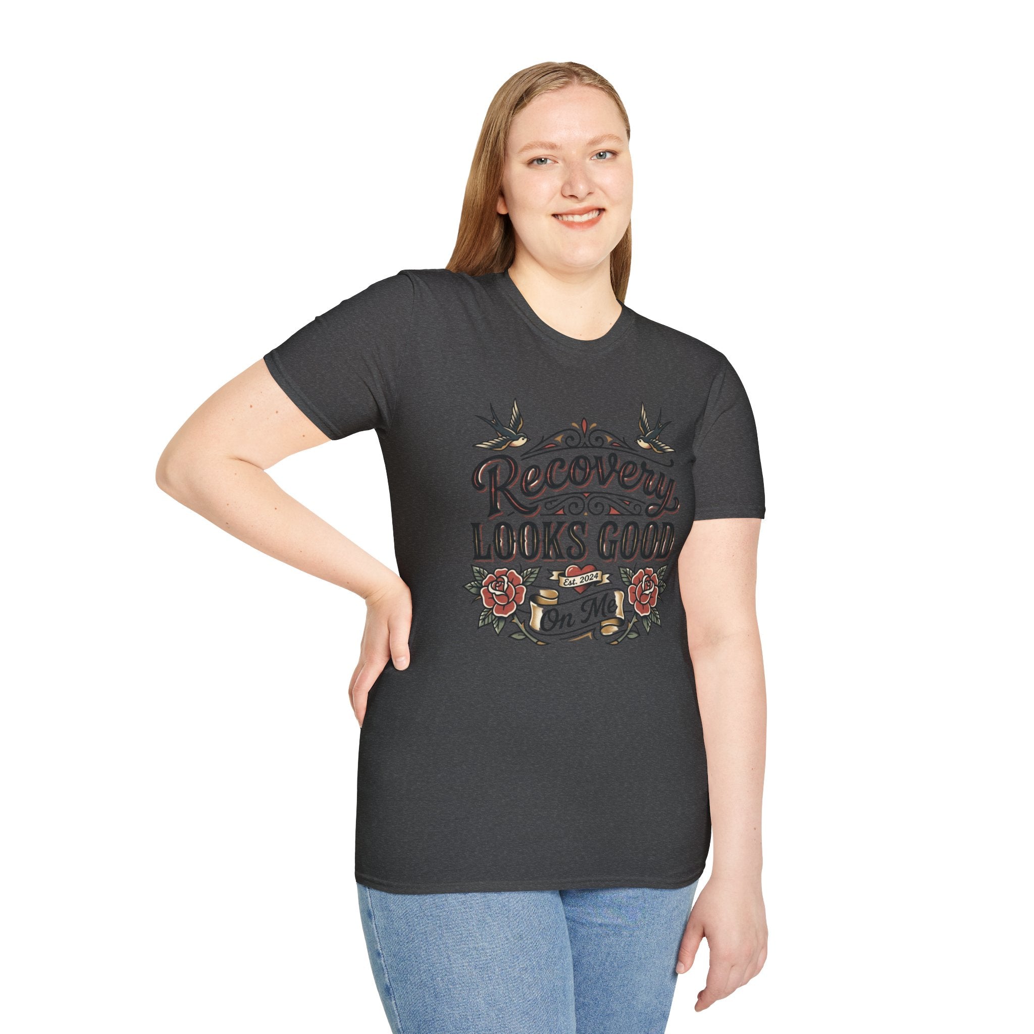 Recovery Looks Good T-Shirt — Inspirational Sobriety & Healing Tee