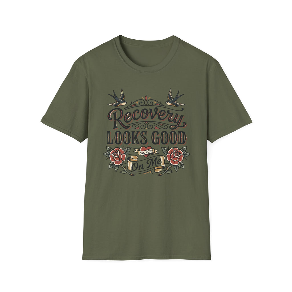 Recovery Looks Good T-Shirt — Inspirational Sobriety & Healing Tee