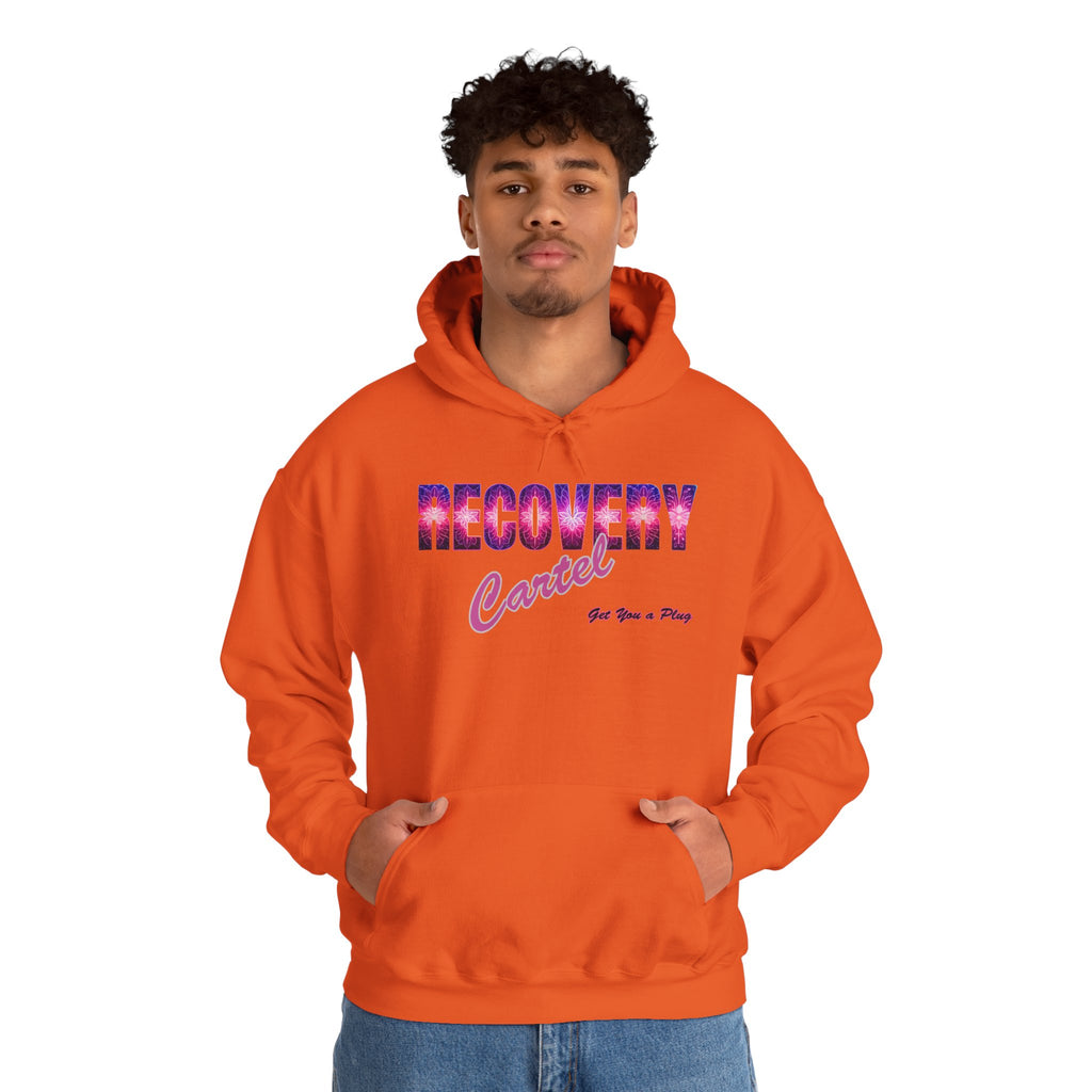 Recovery Cartel Hoodie — Retro Neon print