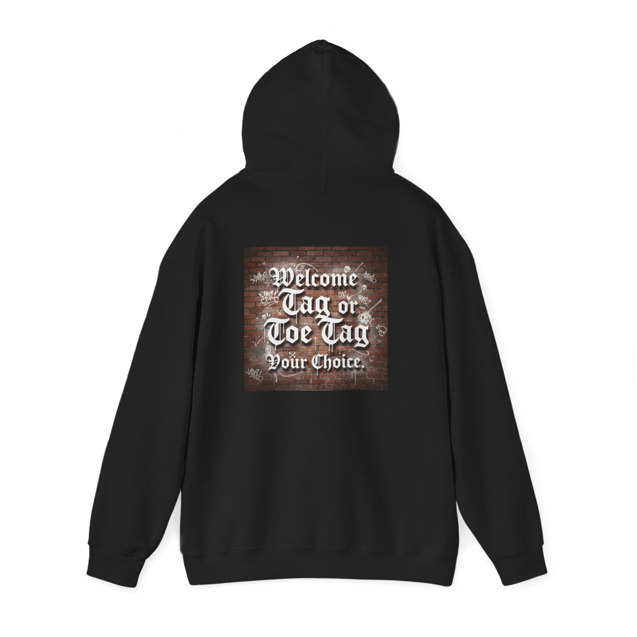 Recovery Carter Hoodie — "Welcome Tag or Toe Tag" Back Graphic