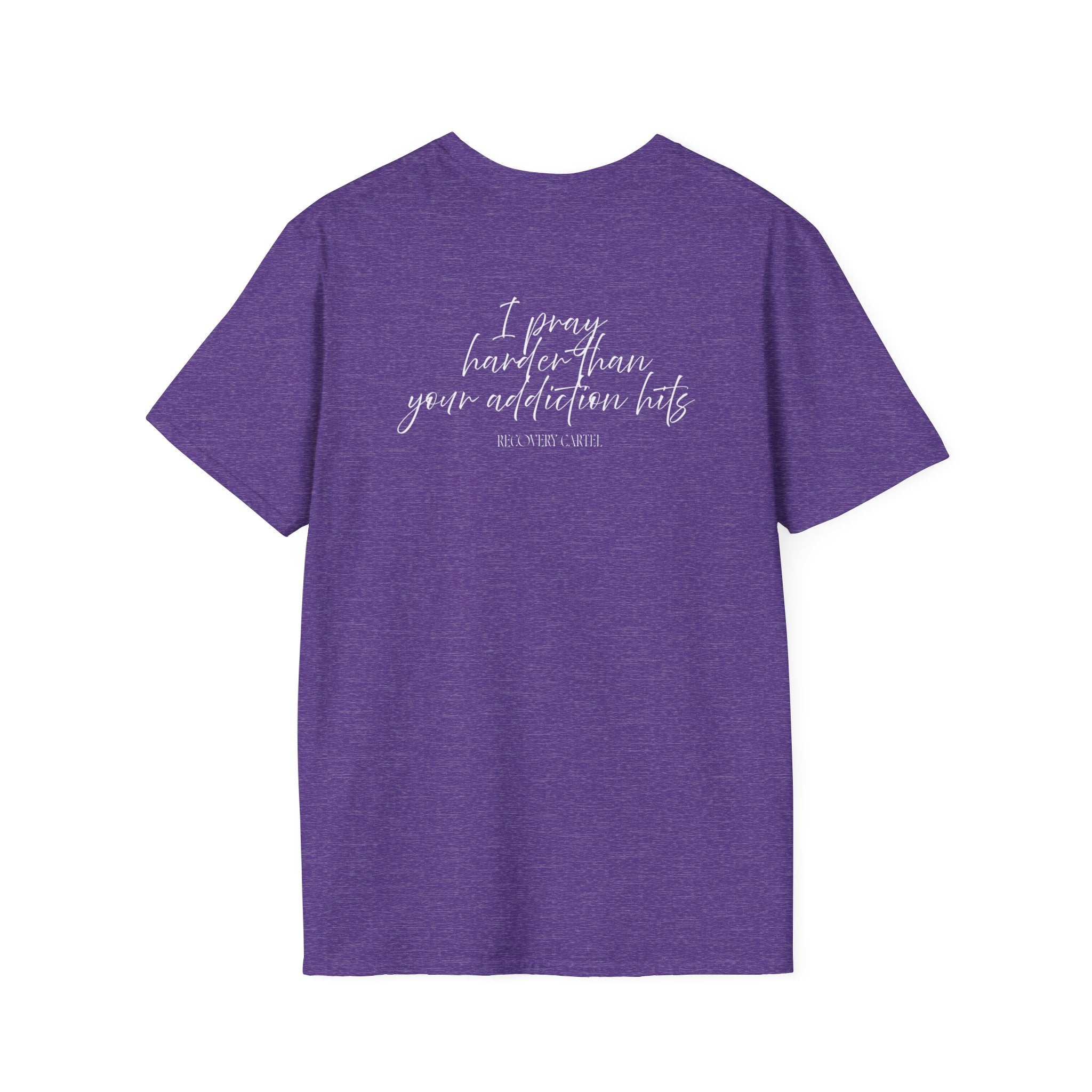 Cartel Mom Tee- I pray harder than your addiction hits