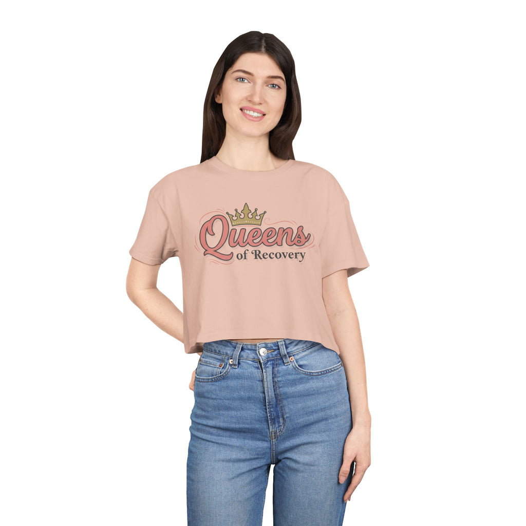 Queens of recovery crop tee by Recovery Cartel