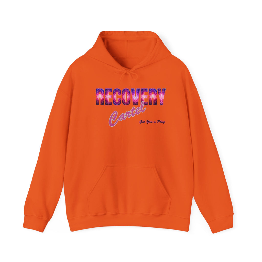 Recovery Cartel Hoodie — Retro Neon print