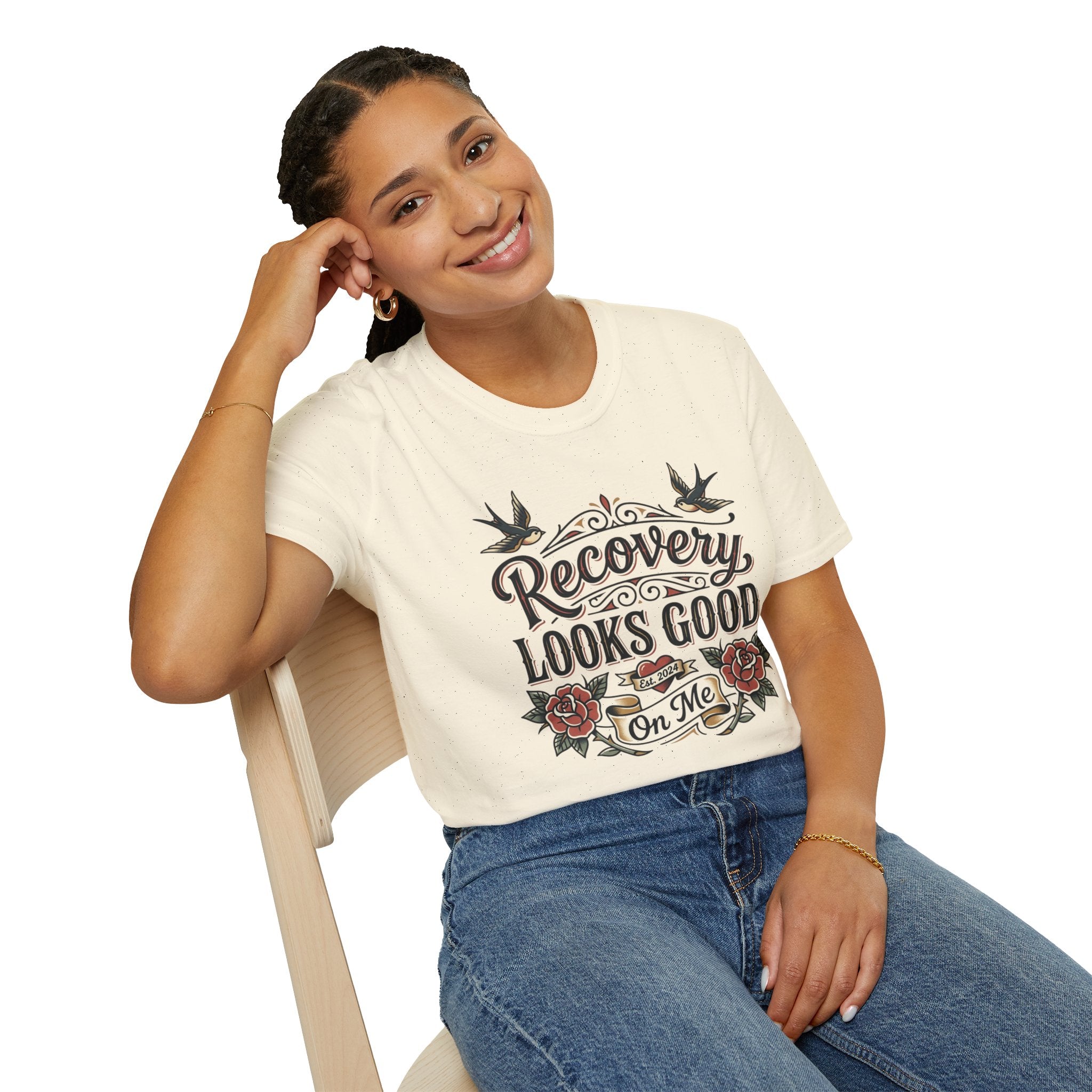 Recovery Looks Good T-Shirt — Inspirational Sobriety & Healing Tee