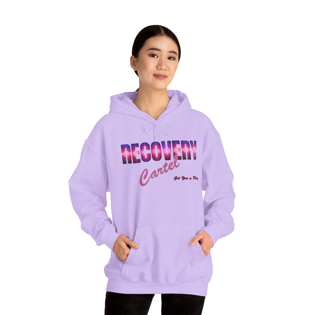 Recovery Cartel Hoodie — Retro Neon print