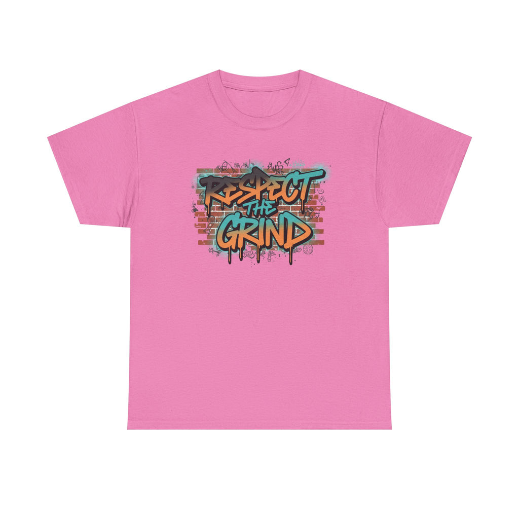 Respect the Grind Graffiti Tee — Urban Motivational Streetwear T‑Shirt
