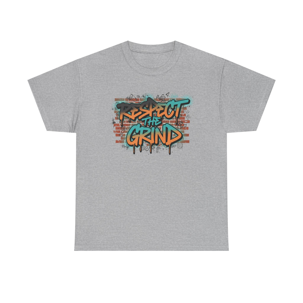 Respect the Grind Graffiti Tee — Urban Motivational Streetwear T‑Shirt