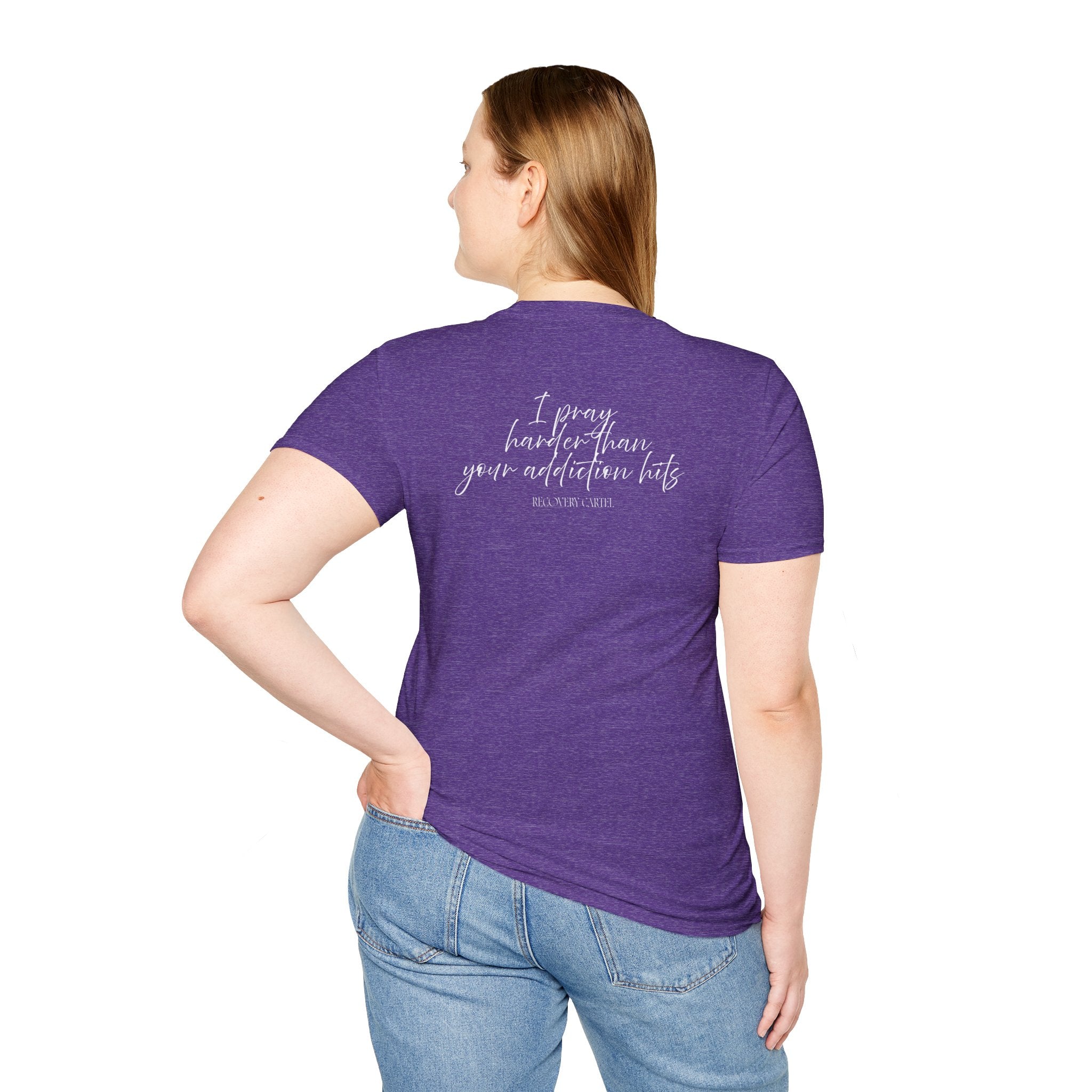 Cartel Mom Tee- I pray harder than your addiction hits