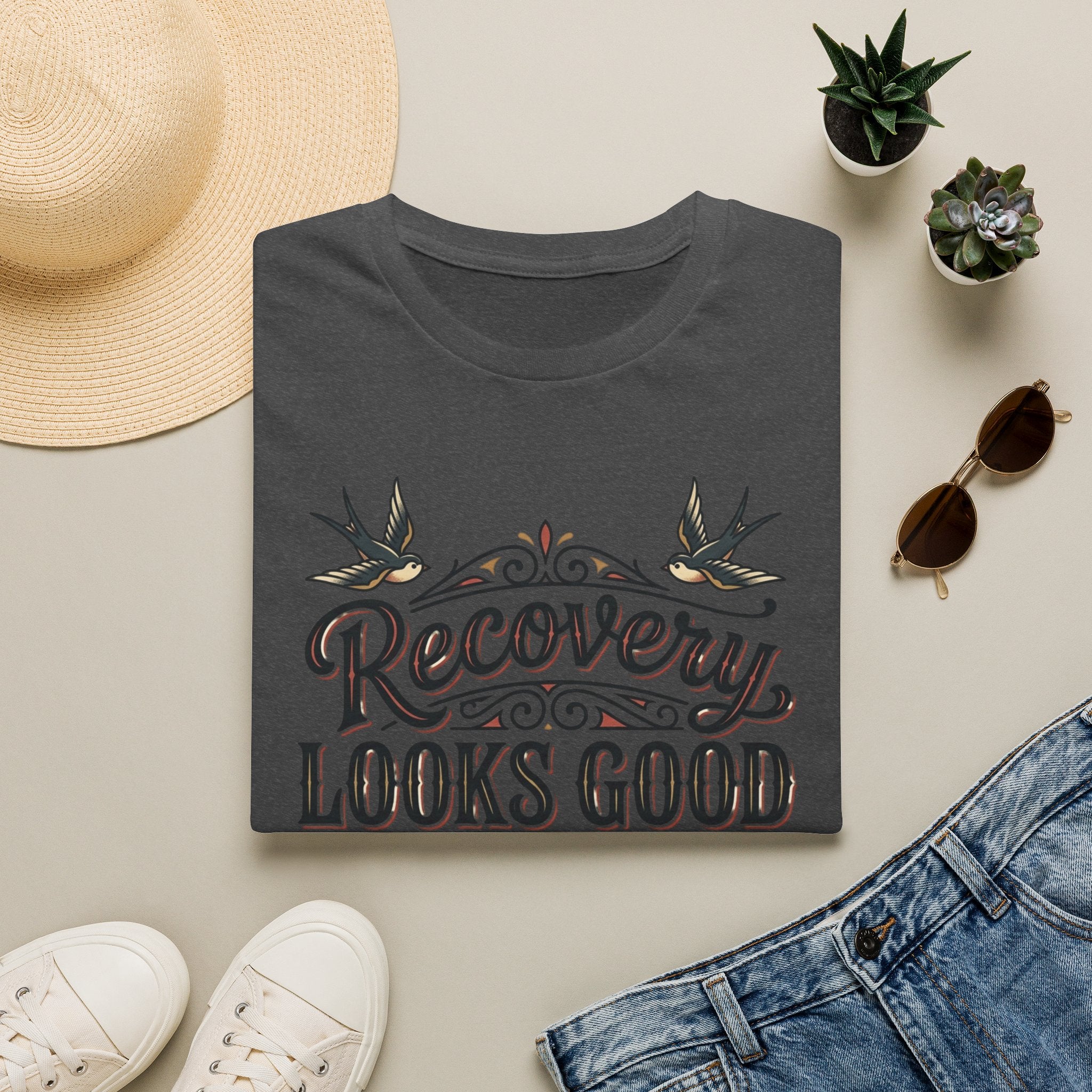 Recovery Looks Good T-Shirt — Inspirational Sobriety & Healing Tee