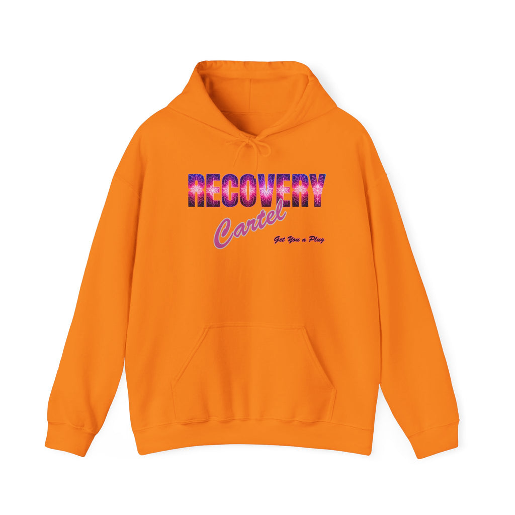 Recovery Cartel Hoodie — Retro Neon print