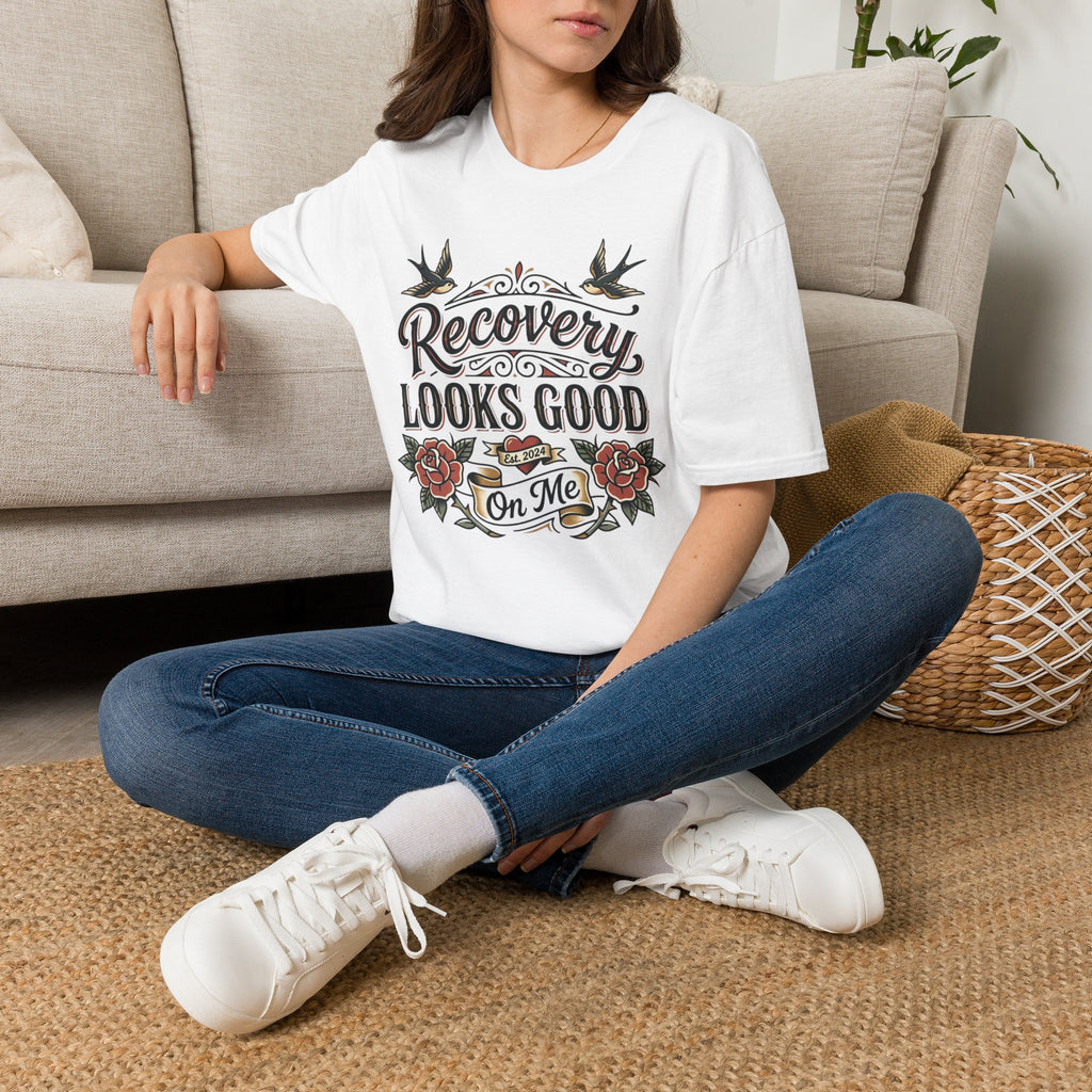Recovery Looks Good T-Shirt — Inspirational Sobriety & Healing Tee