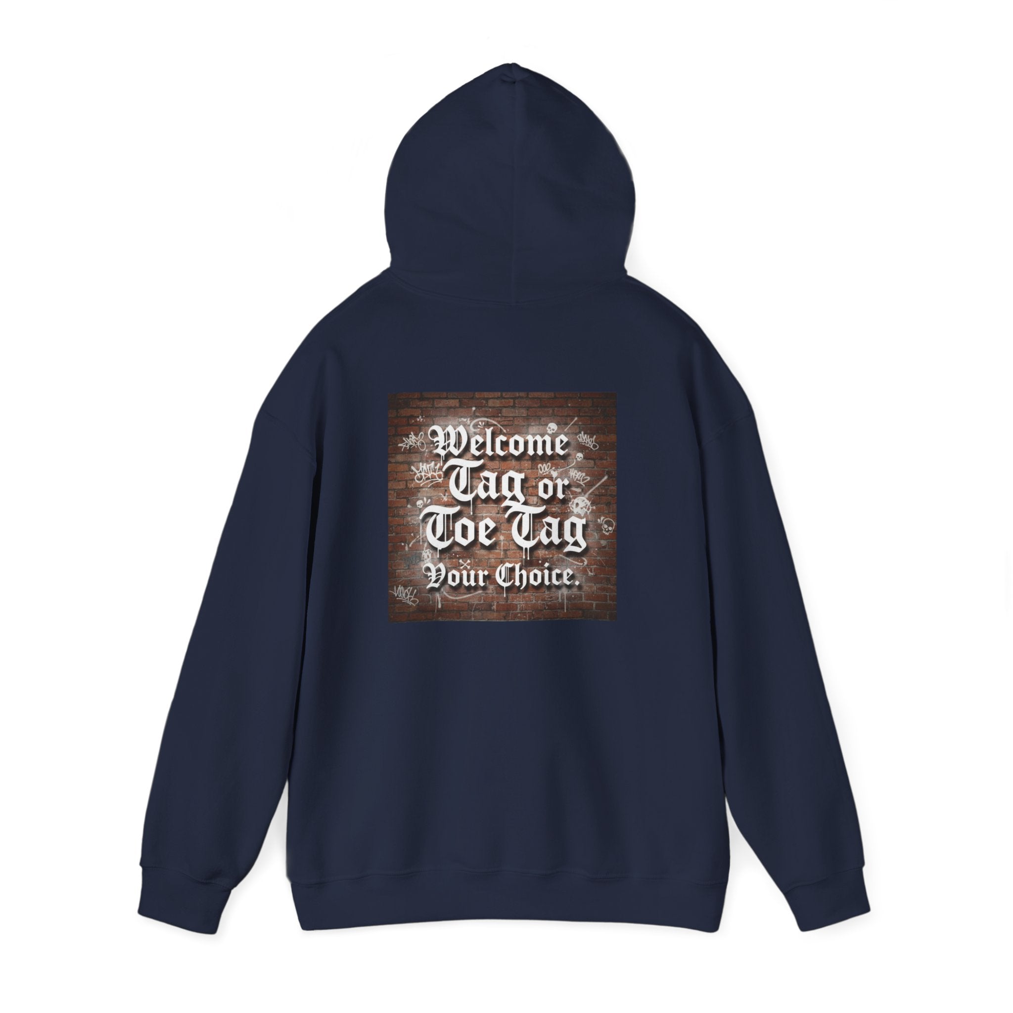 Recovery Carter Hoodie — "Welcome Tag or Toe Tag" Back Graphic