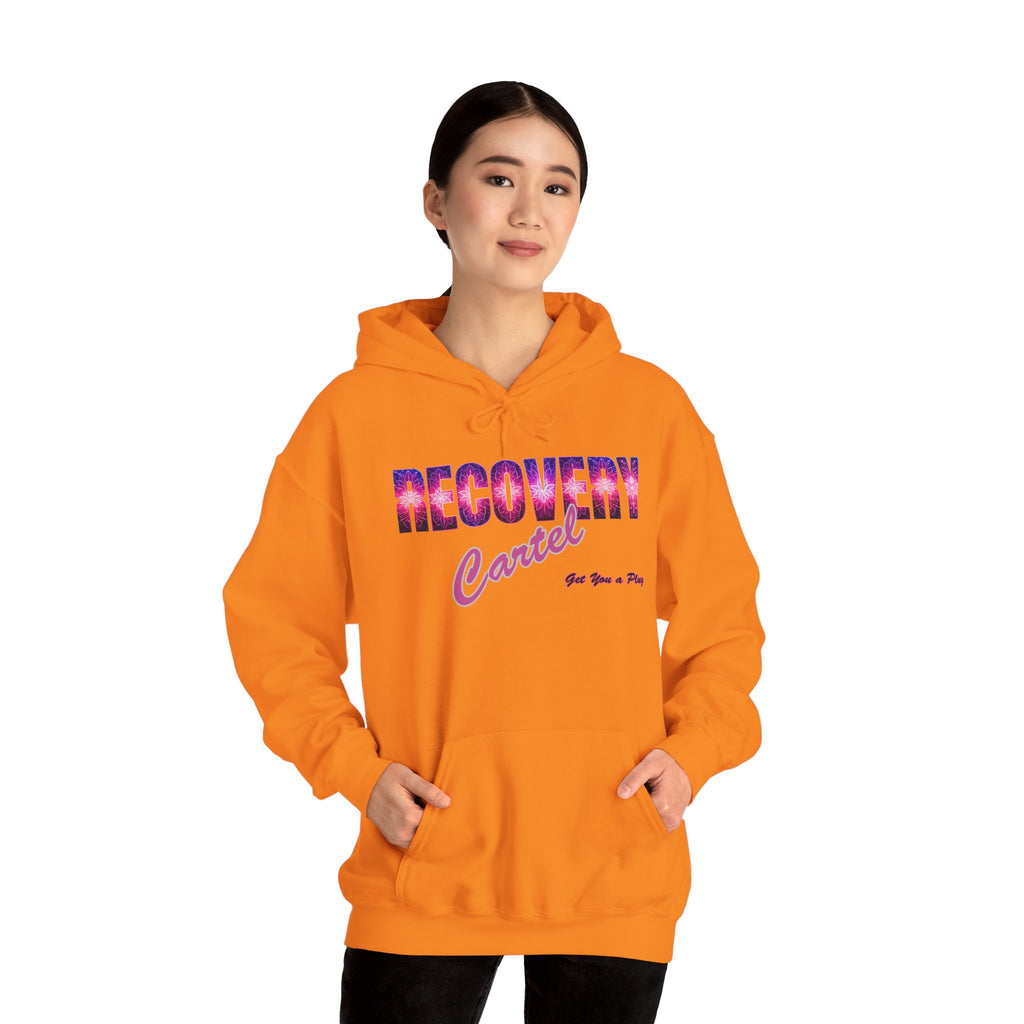 Recovery Cartel Hoodie — Retro Neon print