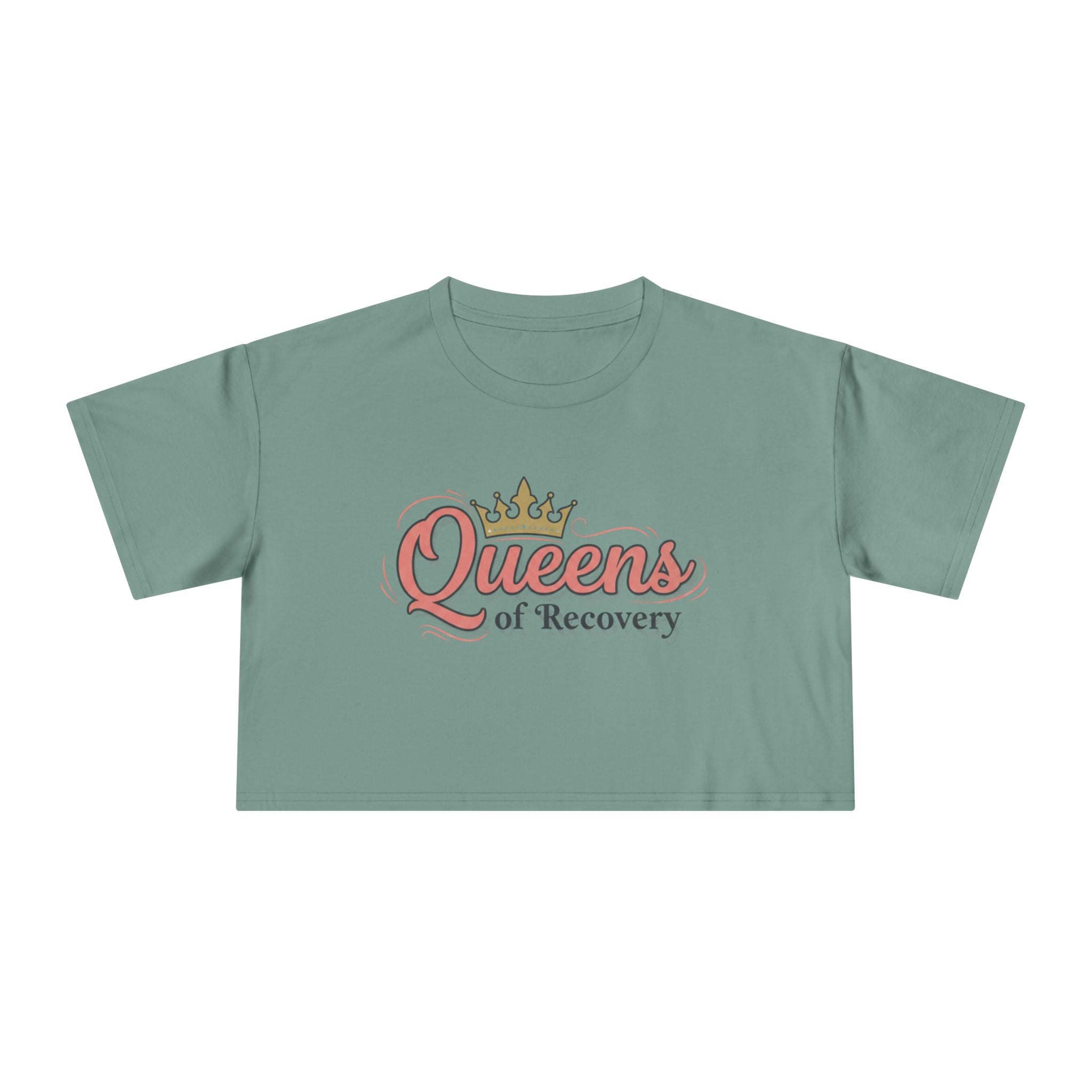 Queens of recovery crop tee by Recovery Cartel