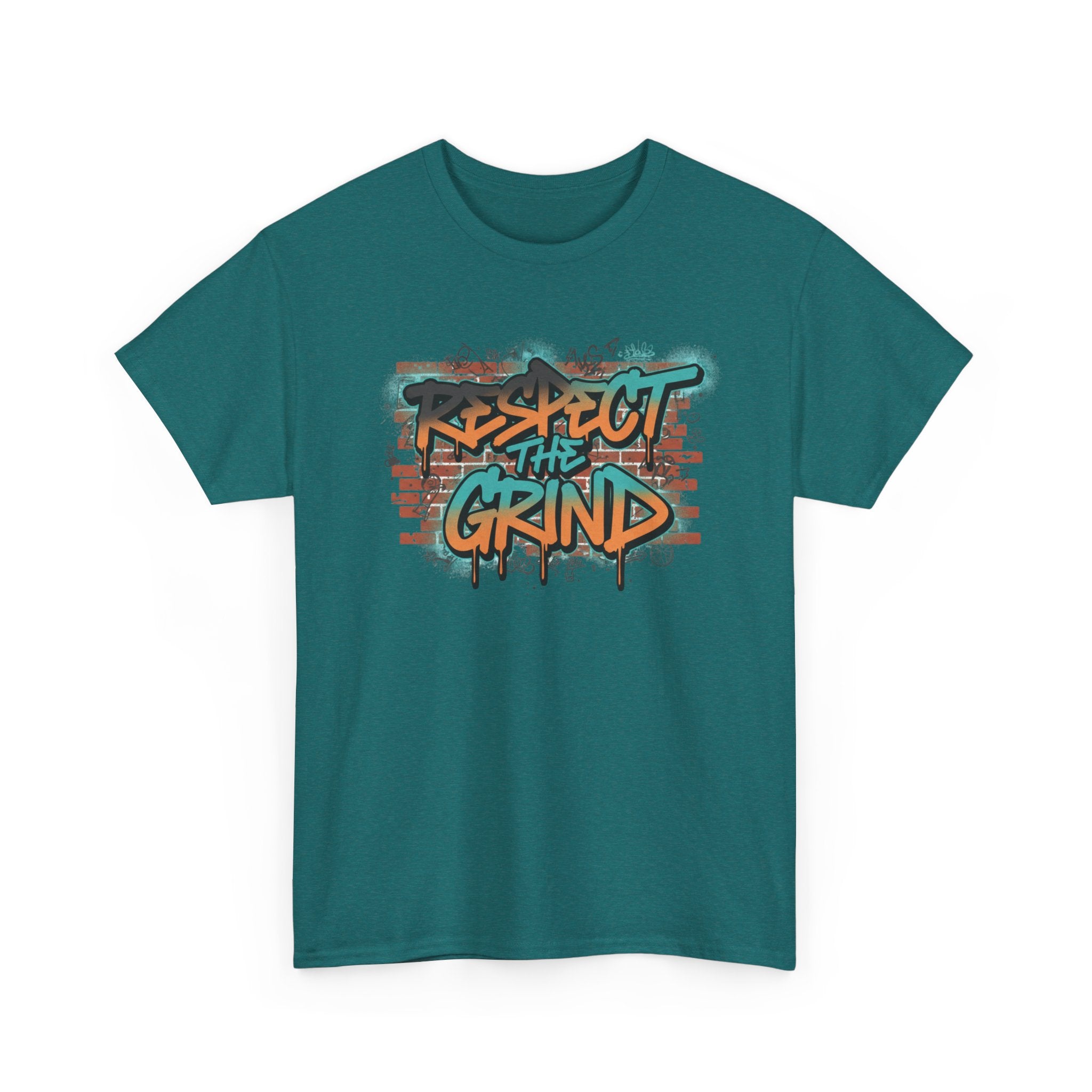 Respect the Grind Graffiti Tee — Urban Motivational Streetwear T‑Shirt