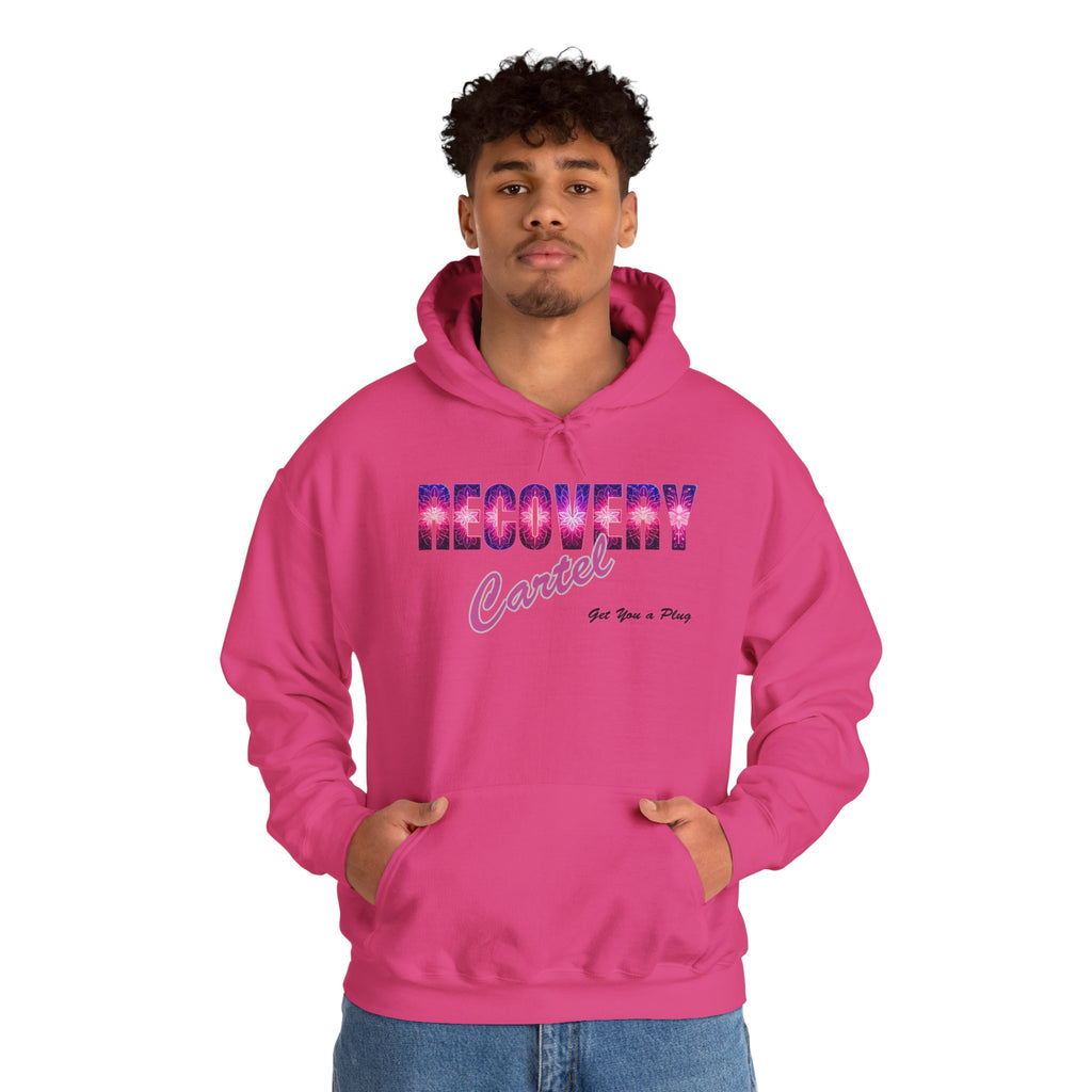Recovery Cartel Hoodie — Retro Neon print