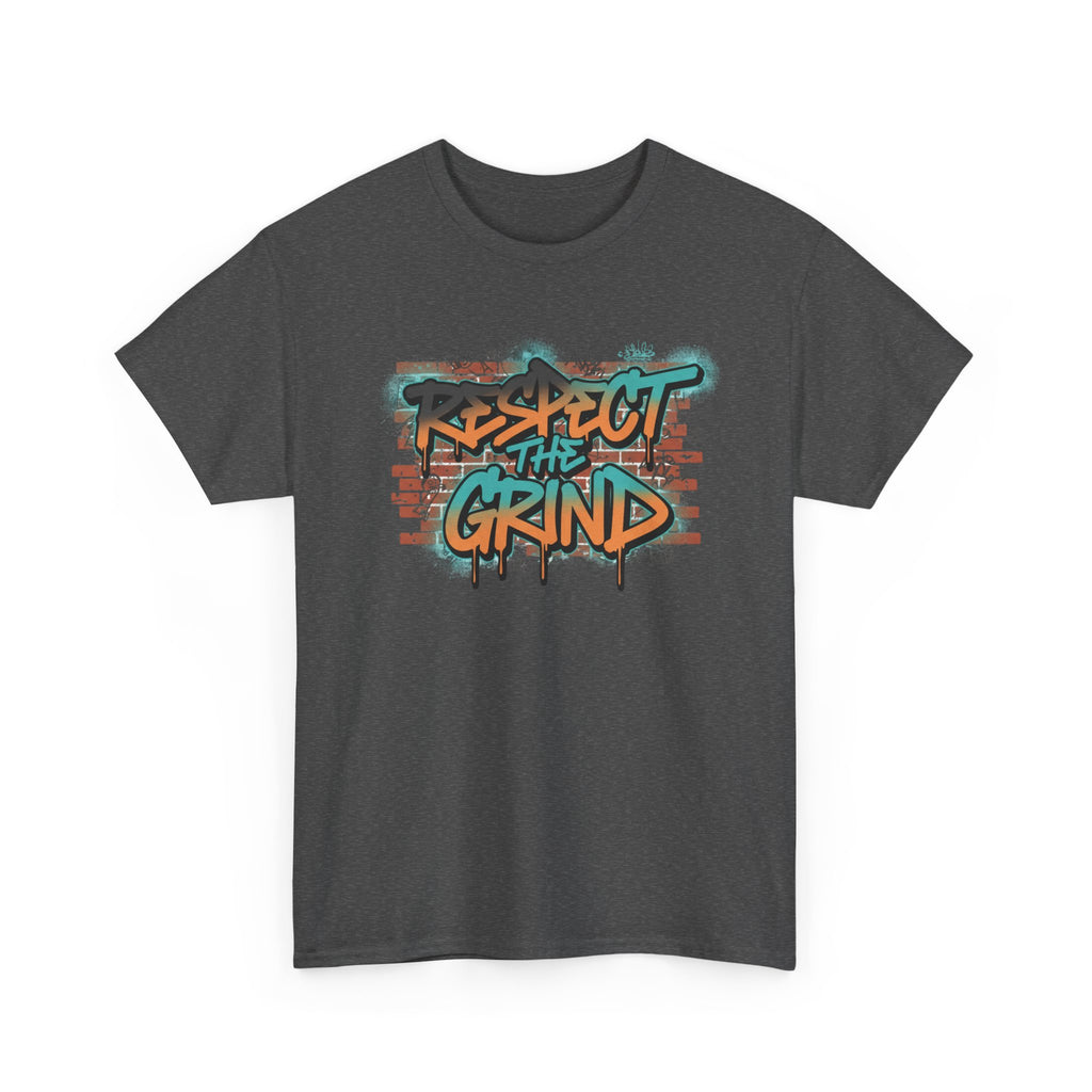 Respect the Grind Graffiti Tee — Urban Motivational Streetwear T‑Shirt