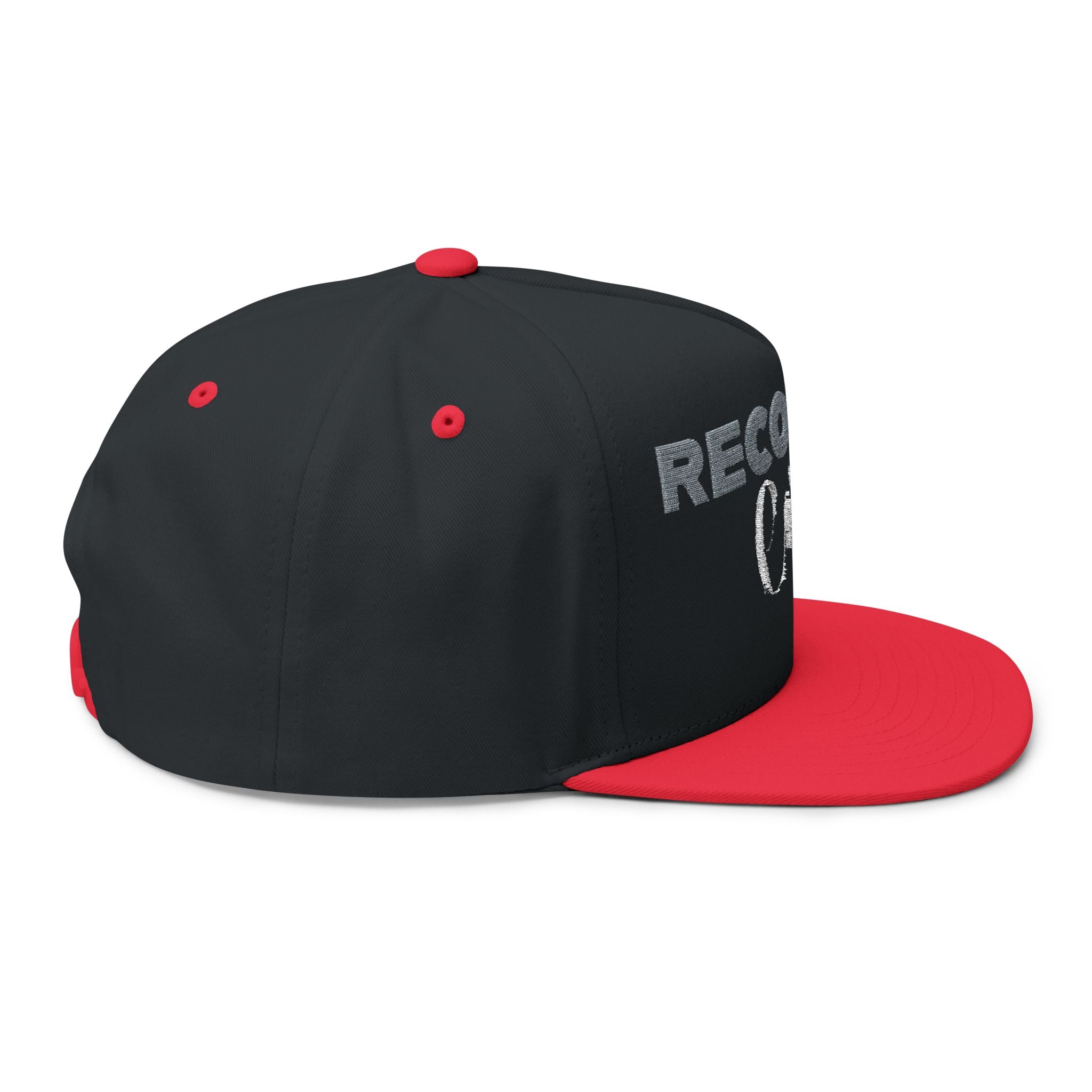 Recovery Cartel Embroidered Flat Bill Cap — Bold Sobriety Snapback for Recovery Support