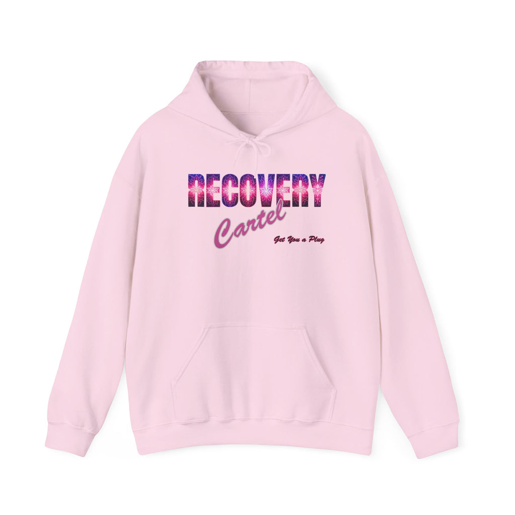 Recovery Cartel Hoodie — Retro Neon print