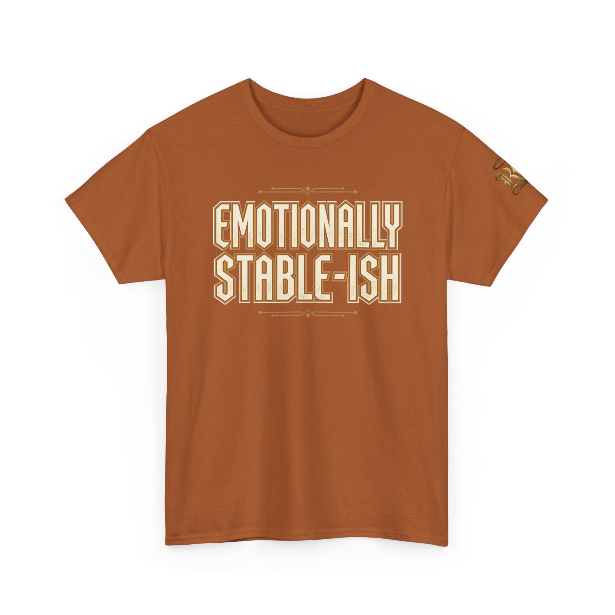 Emotionally Stable-ish Tee with Sober AF on the Back