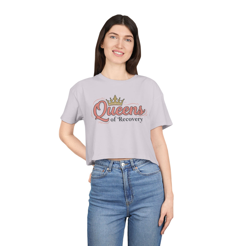 Queens of recovery crop tee by Recovery Cartel