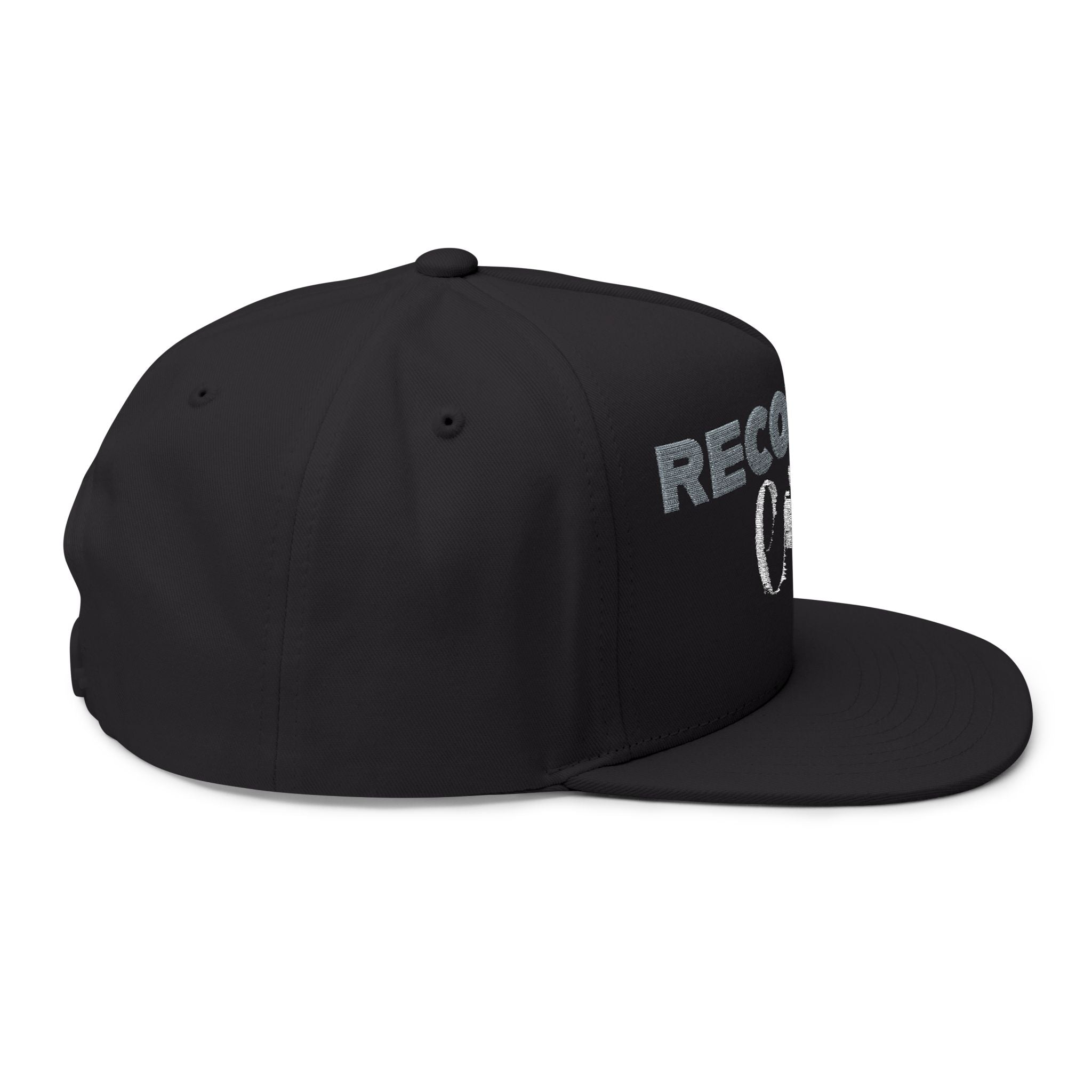 Recovery Cartel Embroidered Flat Bill Cap — Bold Sobriety Snapback for Recovery Support