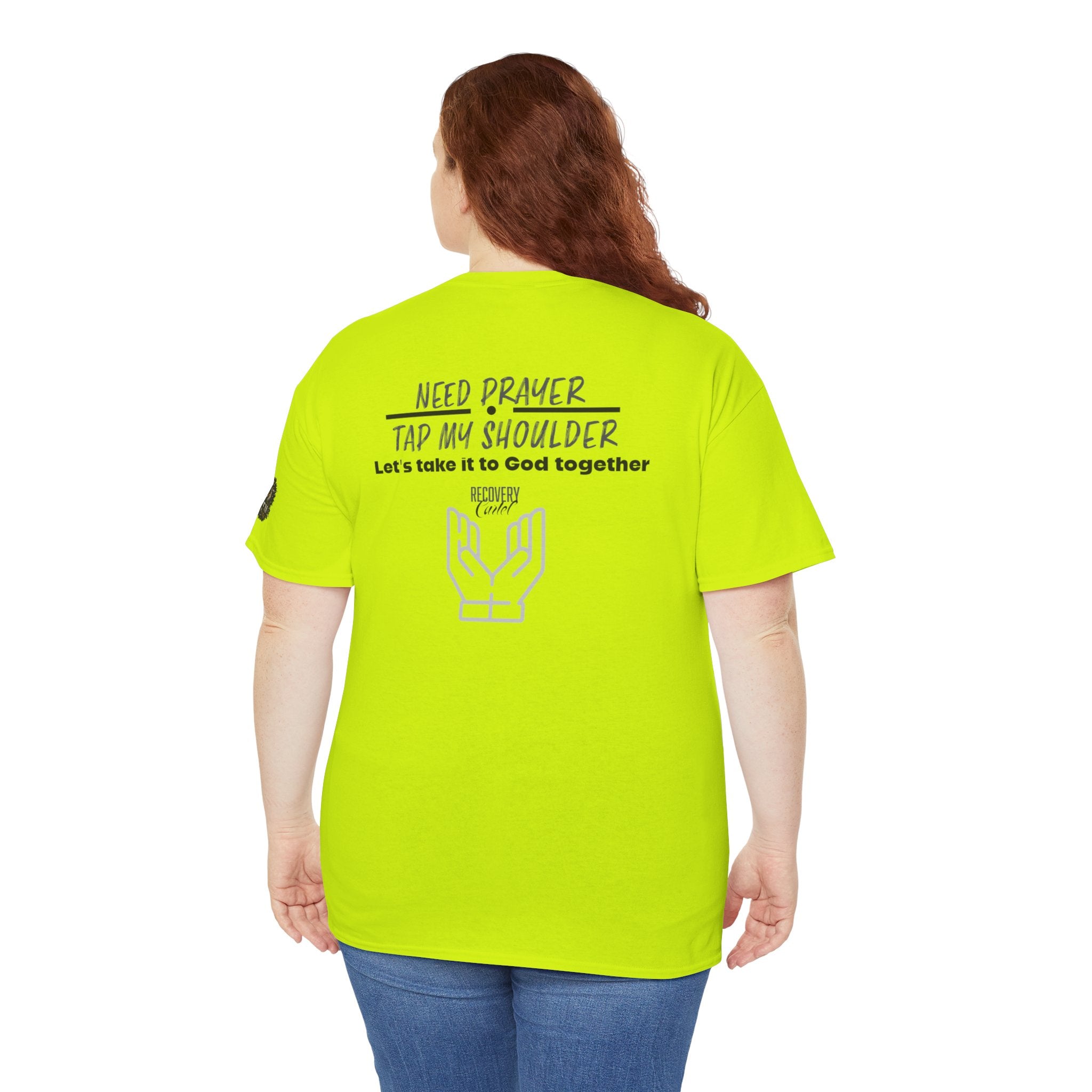 T-Shirt - Prayer Ministry  Need Prayer? Tap My Shoulder by Recovery Cartel