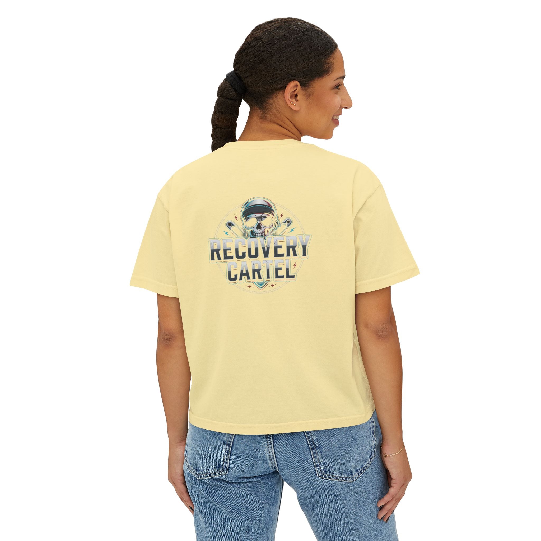 Pretty Lil Comeback Boxy Tee — Recovery Cartel Graphic Women’s Crop Shirt