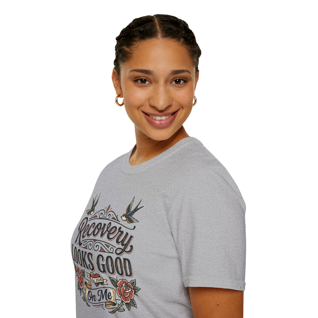 Recovery Looks Good T-Shirt — Inspirational Sobriety & Healing Tee