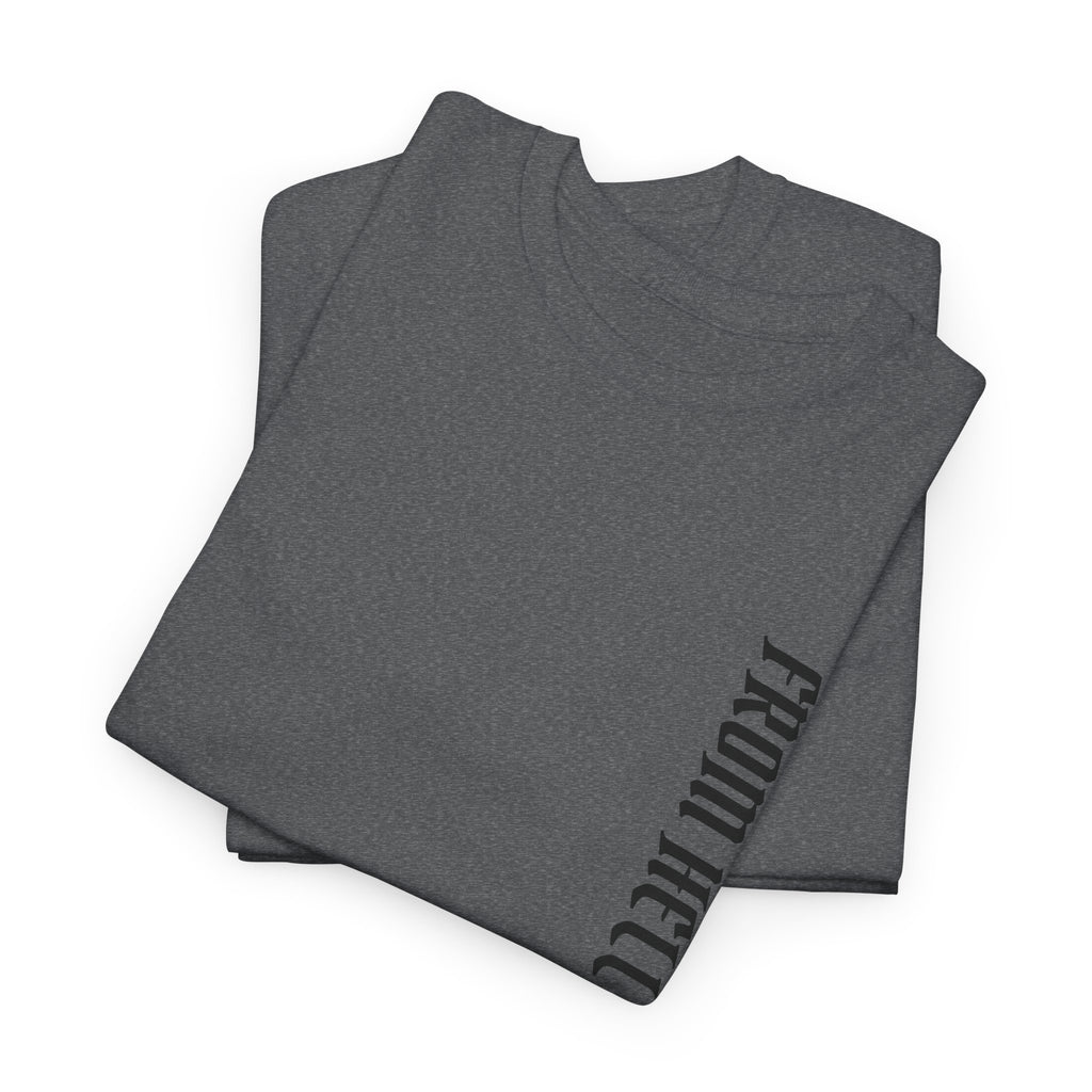 Recovery Cartel Signature Tee with "From Hell to Healing" on the front