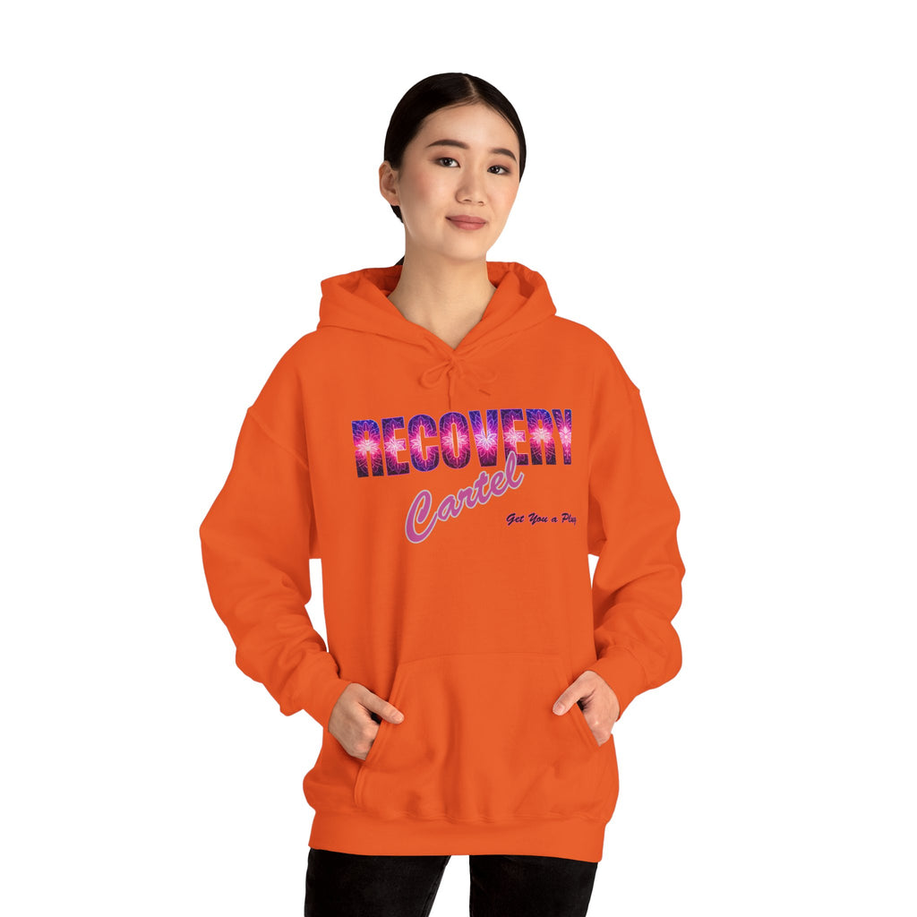 Recovery Cartel Hoodie — Retro Neon print