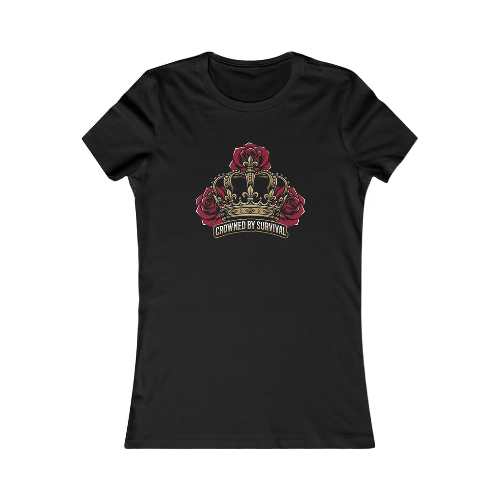 Recovery Cartel Women's Survival Tee — Rose Crown Graphic T-Shirt