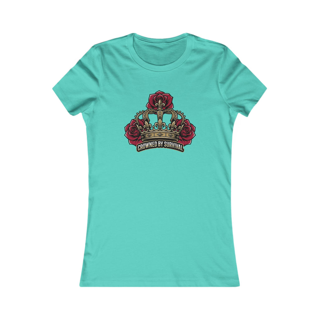 Recovery Cartel Women's Survival Tee — Rose Crown Graphic T-Shirt