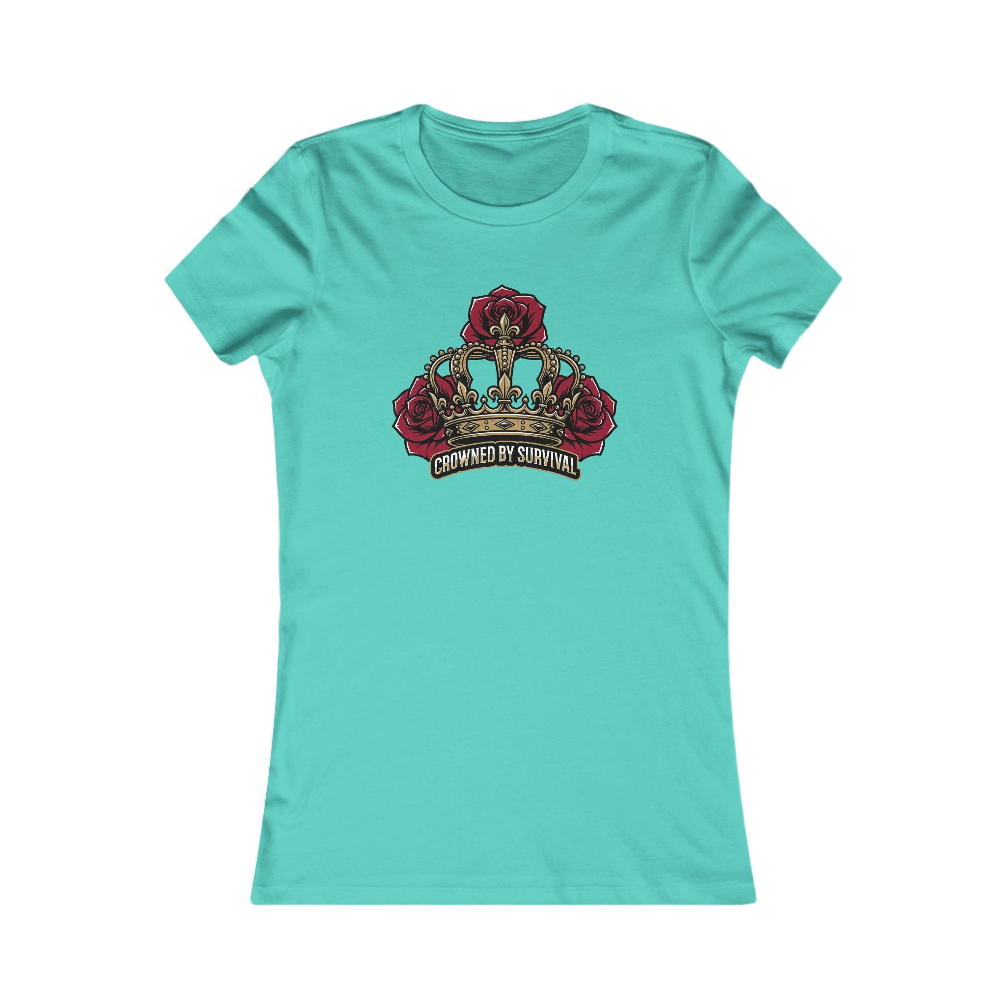 Recovery Cartel Women's Survival Tee — Rose Crown Graphic T-Shirt