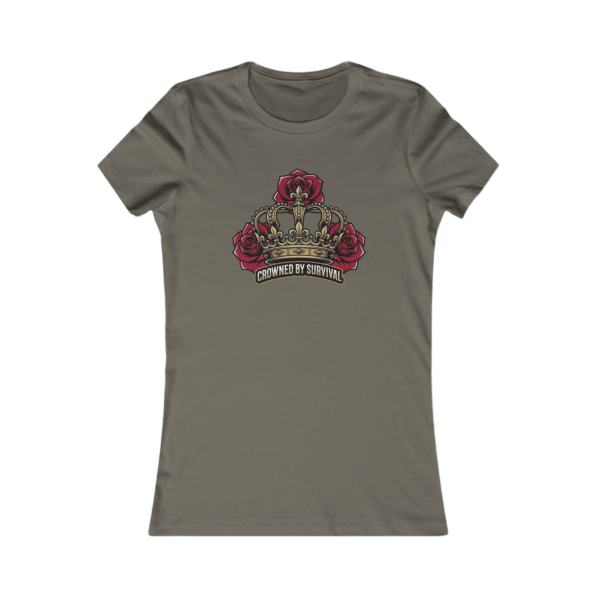 Recovery Cartel Women's Survival Tee — Rose Crown Graphic T-Shirt