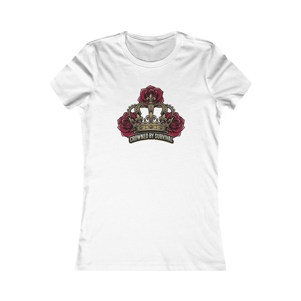 Recovery Cartel Women's Survival Tee — Rose Crown Graphic T-Shirt