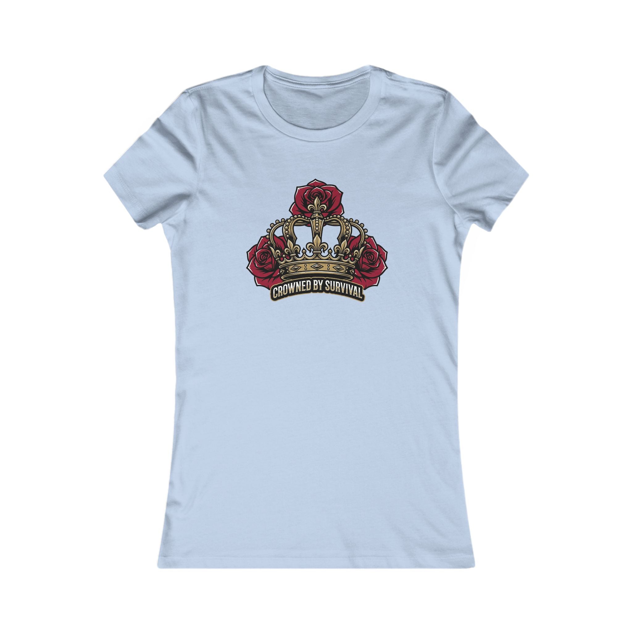 Recovery Cartel Women's Survival Tee — Rose Crown Graphic T-Shirt