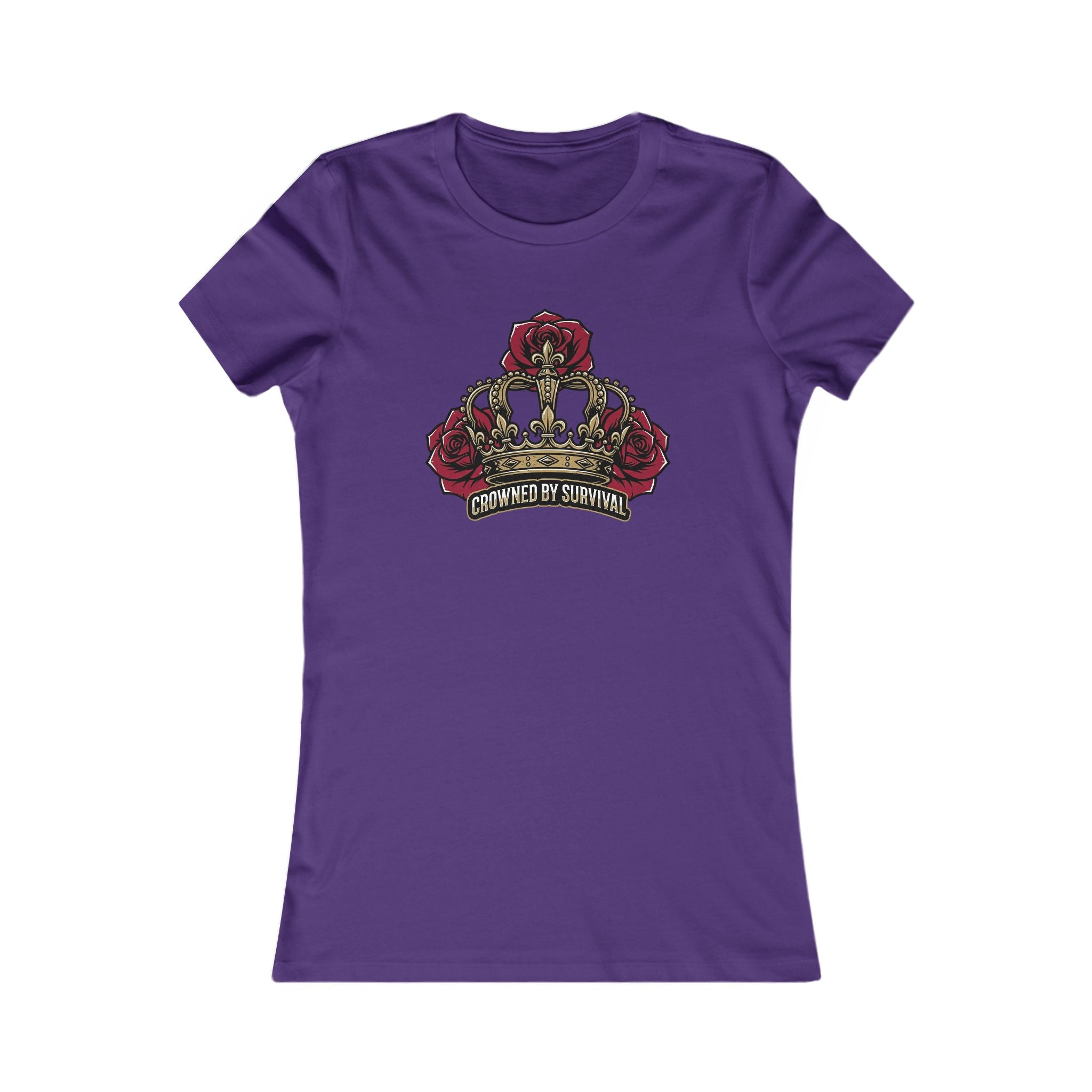 Recovery Cartel Women's Survival Tee — Rose Crown Graphic T-Shirt