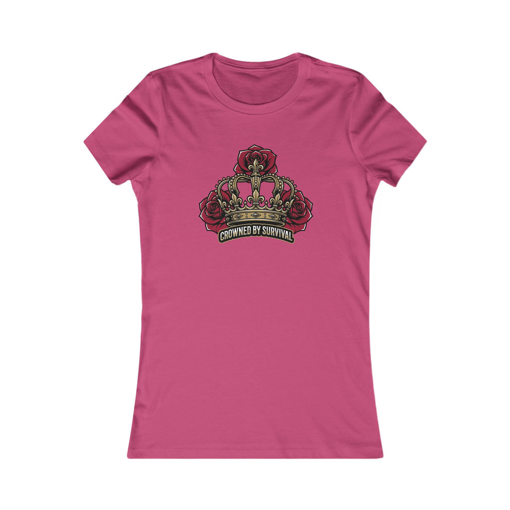 Recovery Cartel Women's Survival Tee — Rose Crown Graphic T-Shirt