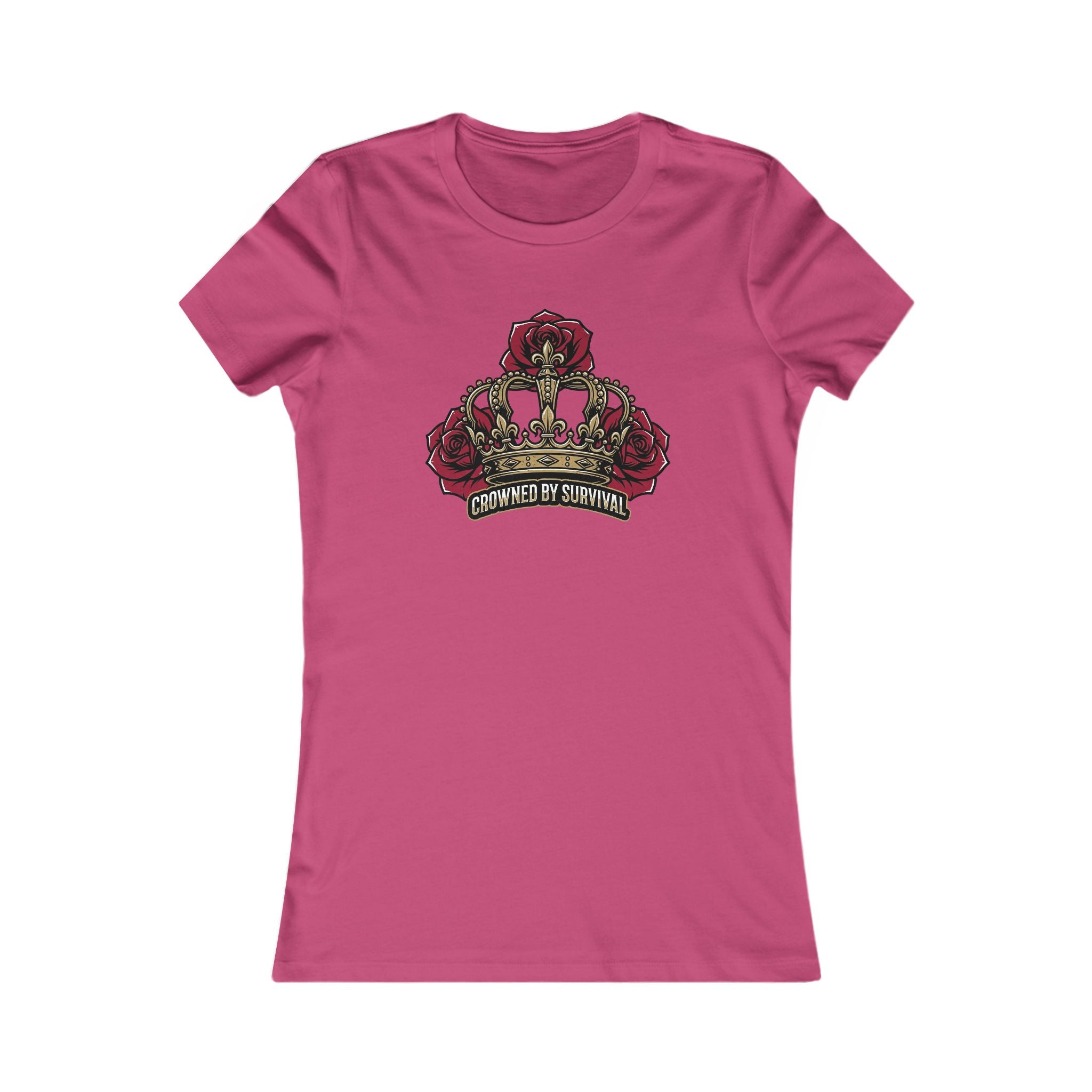 Recovery Cartel Women's Survival Tee — Rose Crown Graphic T-Shirt