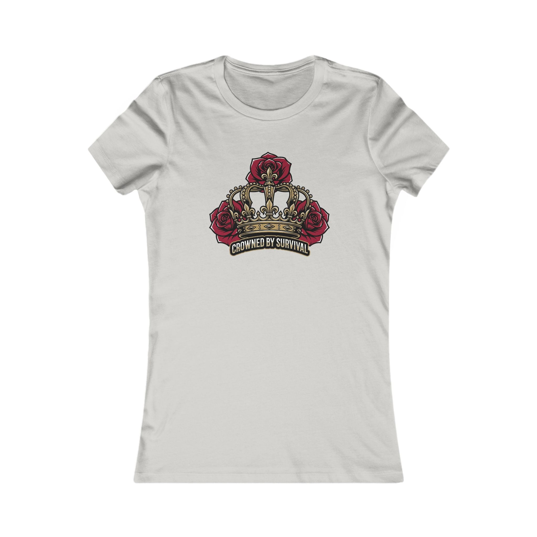 Recovery Cartel Women's Survival Tee — Rose Crown Graphic T-Shirt