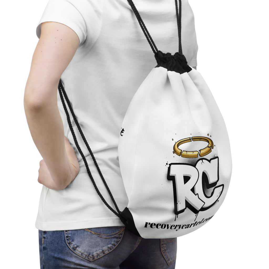 Recovery Cartel Drawstring Bag – "From the Dope House to the Hope House" Inspirational Gym Sack