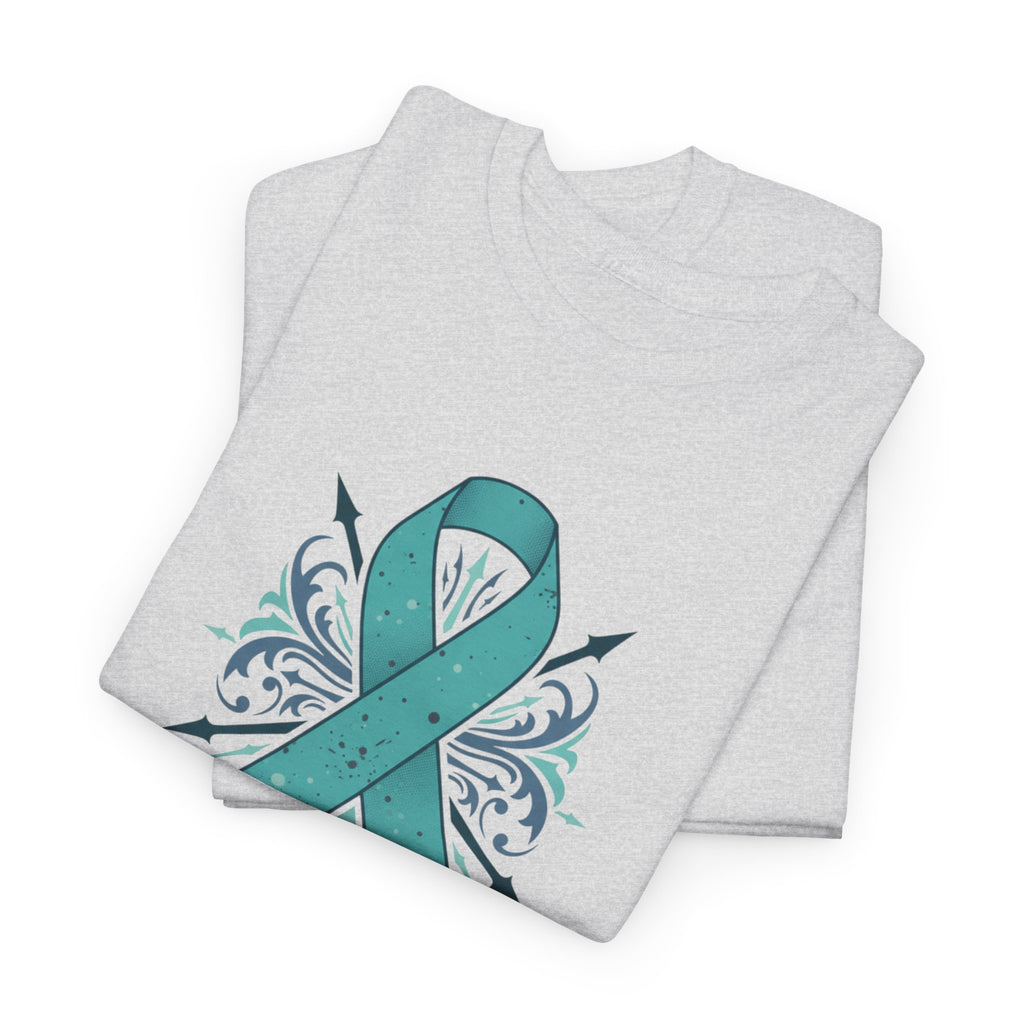 Addiction & Recovery Awareness Ribbon Tee — Teal Support Awareness T-Shirt