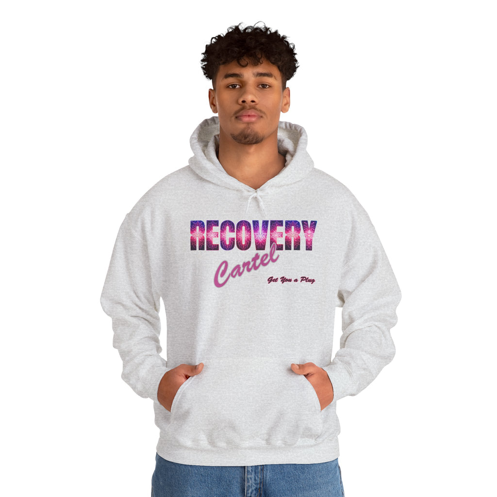Recovery Cartel Hoodie — Retro Neon print
