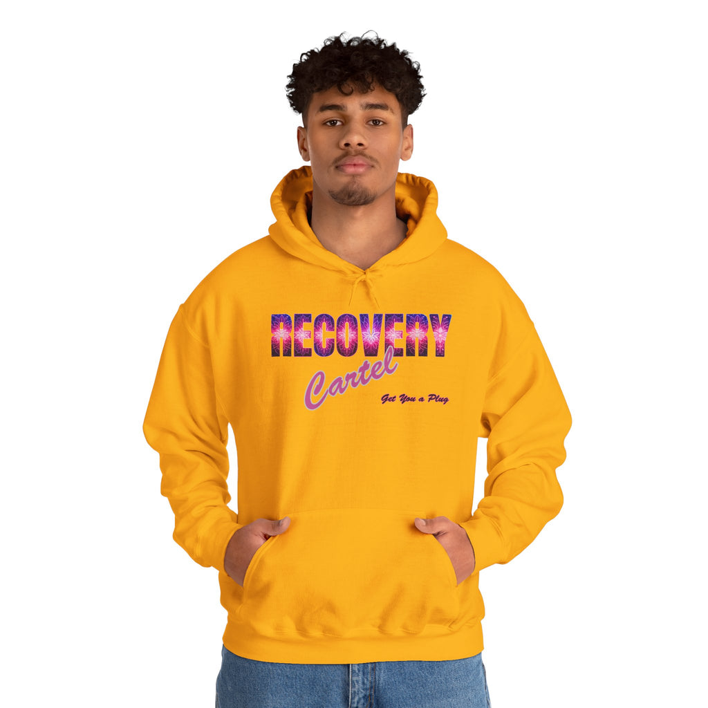 Recovery Cartel Hoodie — Retro Neon print