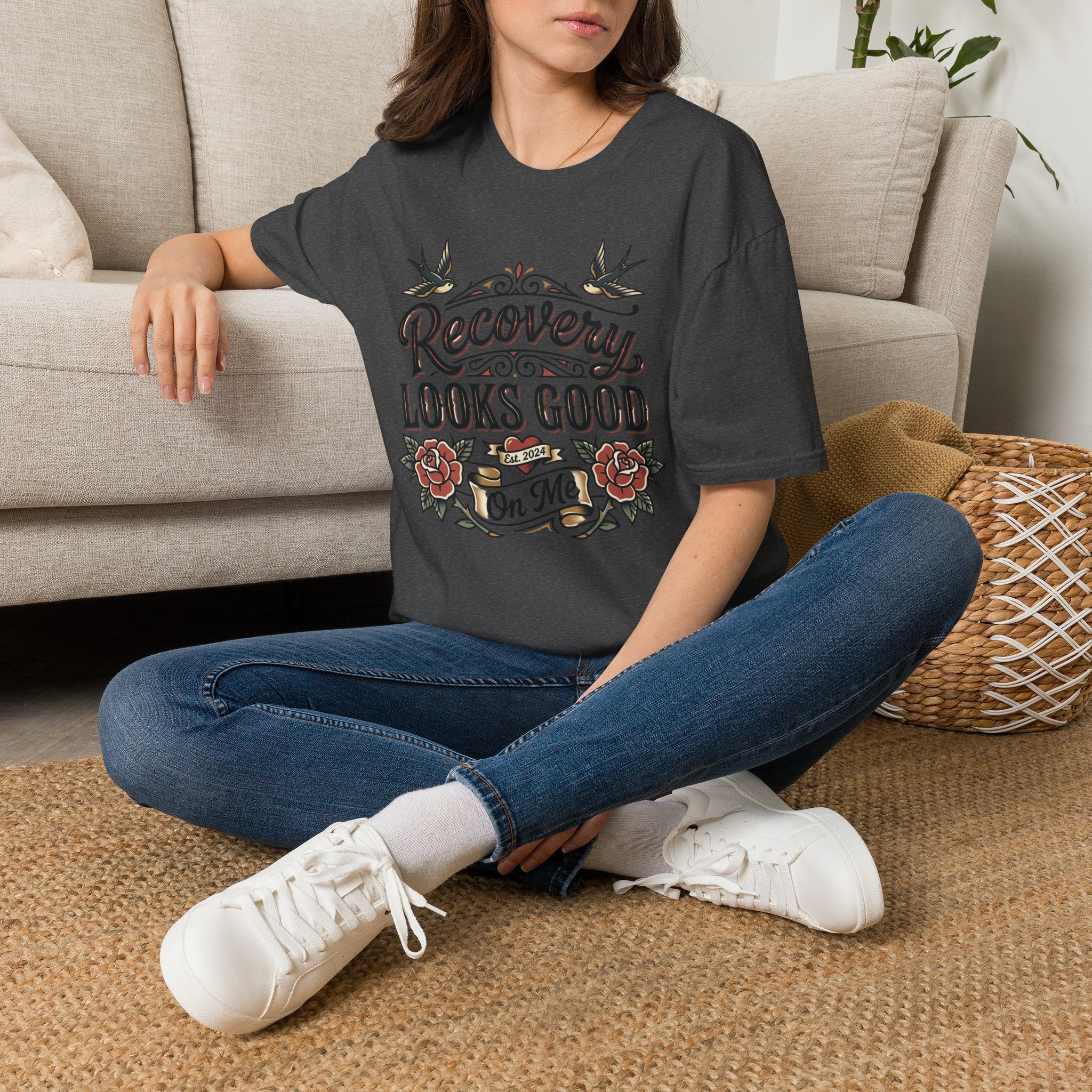 Recovery Looks Good T-Shirt — Inspirational Sobriety & Healing Tee